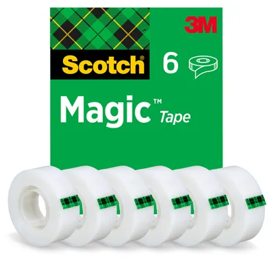 Produktbild von Scotch™ Tischabroller Katze C39 + Magic™ Klebeband 19 mm x 8,89 m + 33 m, 6 Rollen