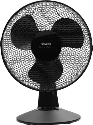 Obrázek produktu pro SENCOR SFE 3011BK Stolní ventilátor 3 rychlosti, průměr lopatek 30 cm, nastavitelný úhel sklonu, příkon 35 W