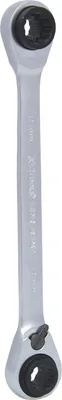Produktbild von KS Tools 4 in 1 GEARplus umschaltbar Doppel-Ratschenringschlüssel
