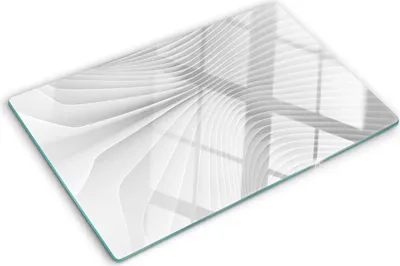 Immagine prodotto di Copertura per piano cottura – Copertura per piano a induzione – Piano di vetro protettivo – 80x52 cm – Piani di vetro protettivi per fornelli – Vetro temperato – Linee astratte