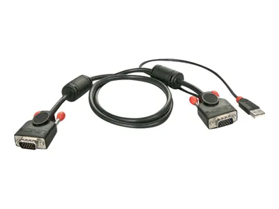 Produktbild von Lindy 33770, 1 m, VGA (D-Sub), Männlich, Männlich, Blau