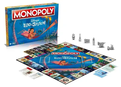 Produktbild von Disney and Monopoly-Brettspiel begeben Sie Sich auf eine Reise außerhalb Dieser Welt mit Nani Jumba vielen mehr Geschenk Lilo und Stitch