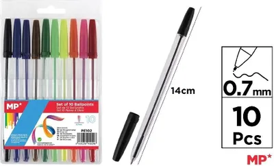 Immagine prodotto di Set di 10 penne colorate MP PE102