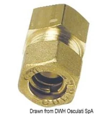 Obrázek produktu pro Tlaková přípojka měděná trubka rovná I 8 mm x 1/4" , 1 kus