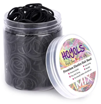 Imagen del producto de Bandas elásticas para el pelo, color , para niñas, paquete de 600 unidades. No dañan el cabello
