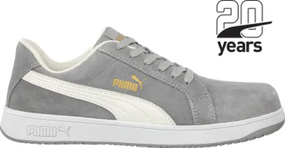 Produktbild von Puma Sicherheitsschuh ICONIC SUEDE LOW S1PL ESD FO HRO SR 6400 Gr. 42 grau