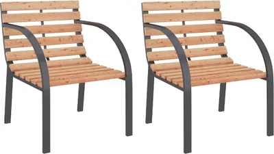 Produktbild von vidaXL Gartenstühle 2 Stk. Holz