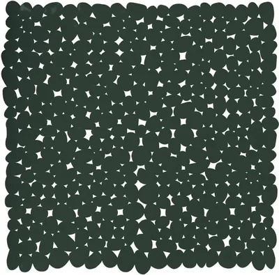 Immagine prodotto di MSV Tappeto per doccia Tappeto per vasca da bagno Tappeto antiscivolo "Pebble" - antibatterico antiscivolo con ventose - Verde scuro - 53x53 cm