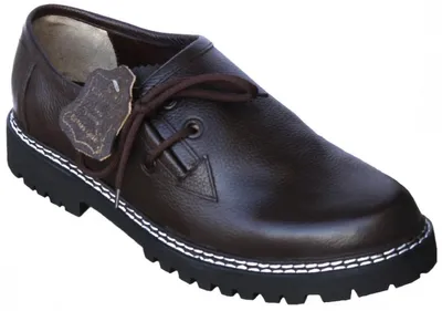 Produktbild von Haferlschuhe Trachtenschuhe aus Glattleder Original-Handmachart, Schuhgröße:44, Farbe:Dunkelbraun