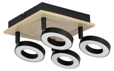 Obrázek produktu pro EGLO RIELVES, LED, 2000 lm, 220-240 V, Černá, Hnědá