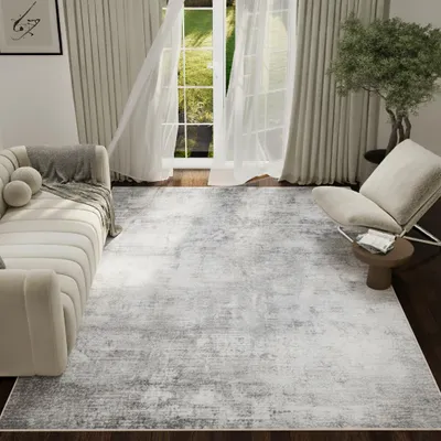 Obrázok produktu pre Koberec Tapiso ASH s krátkym vlasom, protišmykový, s potlačou, ľahko udržiavateľný, moderný 140 x 200 cm