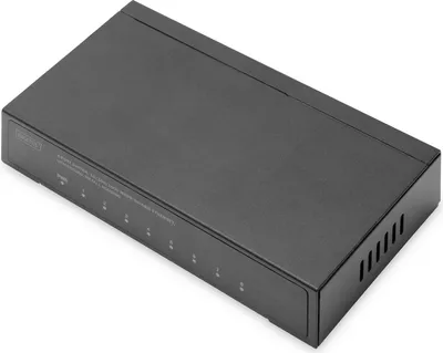 Produktbild von DIGITUS Switch 8-Port Gigabit Unmanaged schwarz