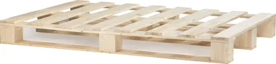Produktbild von Lermowood Palettenbett 160 x 200 cm Natur Holzbett Massivholzbett Bett aus Paletten Seniorenbett Kinderbett Jugendbett