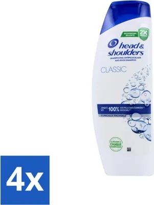 Produktbild von Head & Shoulders Anti-Schuppen Shampoo – Klassisch – 400 ml - Vorteilspack - 4 Stücke