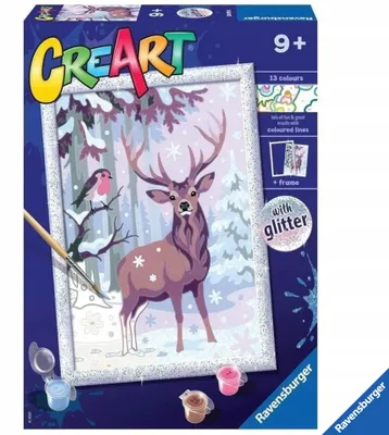 Produktbild von Ravensburger CreArt Malset Kinder Winterfreunde Malen nach Zahlen