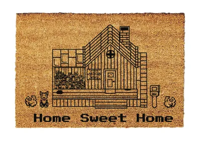 Produktbild von Stardew Valley Fußmatte „Home Sweet Home“ – Inspiriert vom Spiel | Einzigartige Wohnkultur | Geschenk für Gamer 60cm x 40cm x 1.8cm