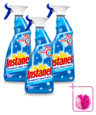 Produktbild von 3 x Instanet Glasreiniger - 3-in-1 Spray - 725 ml - Sparpackung - 3 Stücke