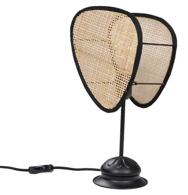 Produktbild von KidsDepot Tischleuchte – Myke – Natur/Schwarz