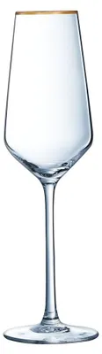 Image de 4 Flûtes 23 cl Ultime Bord Or - Cristal d'Arques