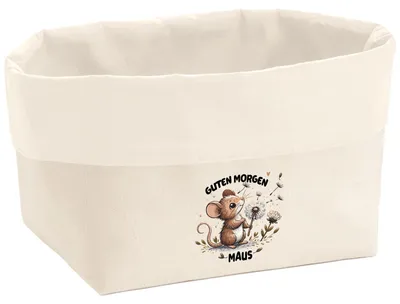 Produktbild von Huuraa Organizer Guten Morgen Maus 8 Liter Large Canvas Baumwolle Utensilo Geschenkidee