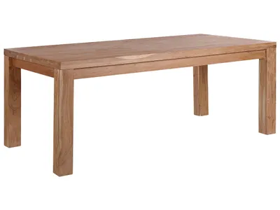 Obrázok produktu pre BELIANI Jedálenský stôl svetlé drevo masívne akáciové drevo 180 x 90 cm