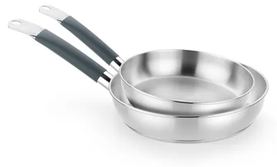 Produktbild von BRA Master | 2-teiliges Edelstahl-Pfannenset ohne Antihaftbeschichtung Master 24-28 cm