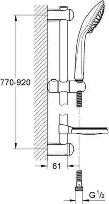 Produktbild von Grohe Euphoria Brausegarnitur Champagne, 27227001