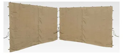 Produktbild von 2 Seitenteile mit Reißverschluss 300x195cm für Pavillons 3x3m Seitenwand Beige RAL 1001