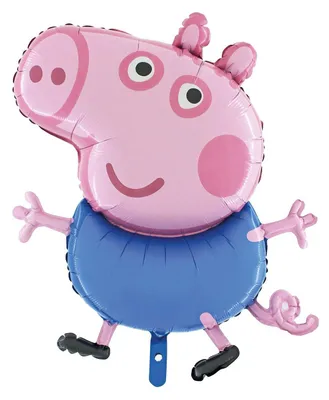 Obrázek produktu pro Fóliový balónek peppa - Prasátko George, 90 cm Grabo