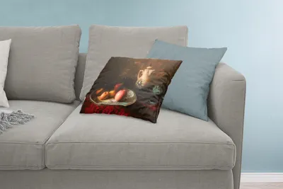 Produktbild von MuchoWow® Zierkissen Sofakissen Wohnzimmer Dekokissen 60x40 cm Malerei - Stilleben - Teekanne - Äpfel - Kopfkissen - Polster mit Foto