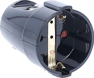 Image de AS SCHWABE Coupleur PVC noir (45012)