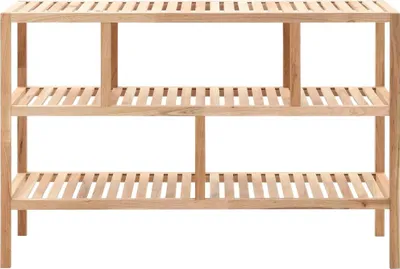 Obrázek produktu pro vidaXL Koupelnová polička z masivního dřeva ořech 100x40x65 cm