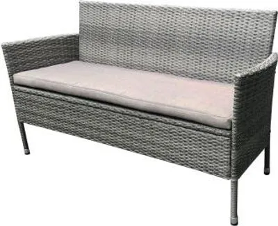Produktbild von TrendLine Rattanbank 3 Sitzer Greta 149 x 59 x 85 cm