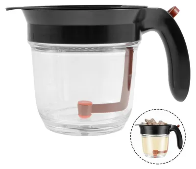 Fettabscheider 1000 ml transparent mit Bodenauslass