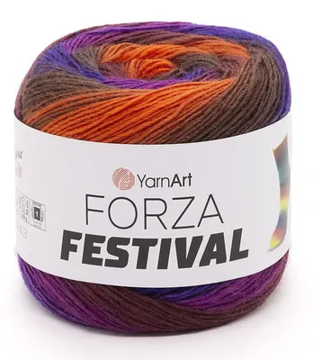 Produktbild von YarnArt Forza Festival 2903 Sockenwolle 100g 420m 75% Wolle Farbverlauf