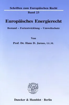 Produktbild von Europäisches Energierecht.