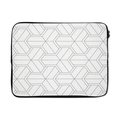 Produktbild von MuchoWow® Laptop Hülle 15 Zoll Gestaltung - Geometrie - Muster - Linie Laptoptasche - Laptoptasche - Sleeve - Rundum-Schutz