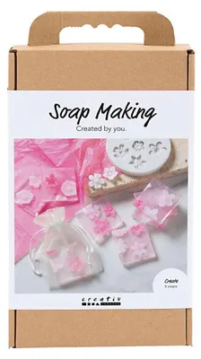 Produktbild von Creativ Company Seifenherstellungs-Hobbyset, Blumen, rosa, 1 Box
