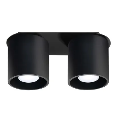 Zdjęcie produktu dla Reflektor spot ORBIS czarny 2xGU10x40W metal wym:12x26x10cm IP20 Sollux Lighting