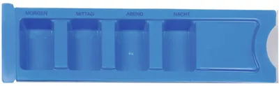 Produktbild von MEDIKAMENTEN DISPENSER für 1 Tag blau, 1 St