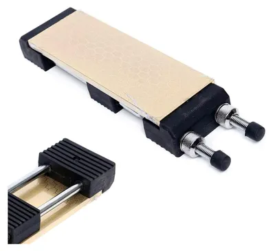 Produktbild von Schleifstein-Set, doppelseitiger Messerschärfer mit Schärfstein und verstellbarem Halter 400/1000