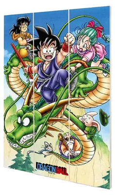 Image de Dragon Ball - imprimé, bois CD1625 (taille unique) (coloré)