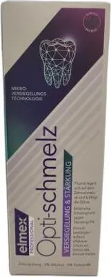 Produktbild von elmex Opti-schmelz, Zahnpasta gegen Zahnverfall, Erwachsener, Paste, Aqua - Zur besseren Auflösung von Substanzen oder Inhaltsstoffen. Glycerin - Trägt zur Lösung...