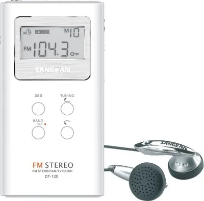Immagine prodotto di Sangean DT-120, radio (display LCD, 120 W, 1,5 V), bianco