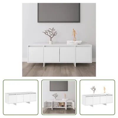 Produktbild von The Living Store TV-Schrank Weiß 120x30x40,5 cm Holzwerkstoff