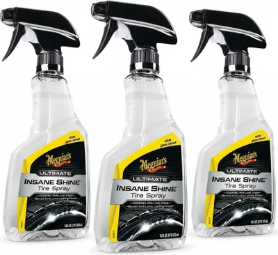 Produktbild von 3x Meguiar's® Ultimate Insane Shine Tire Spray 473 ml - Reifenglanzspray