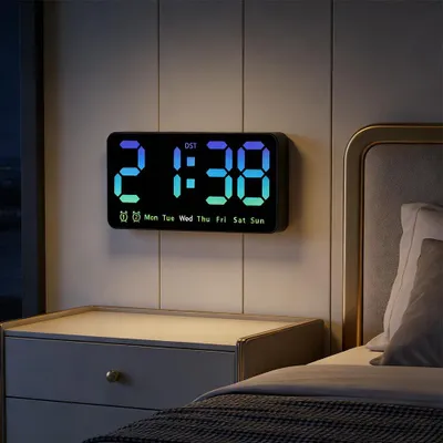 Digitale Wandklok 8,5 Zoll LED mit Datum & Temperatur