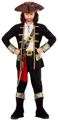 Immagine prodotto di Costume da capitano pirata per bambini 140