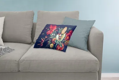 Produktbild von MuchoWow® Zierkissen Sofakissen Wohnzimmer Dekokissen 60x40 cm Blumenstrauß - Stilleben - Blumen - Pflanzen - Rot - Kopfkissen - Polster mit Foto