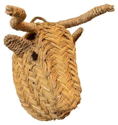 Produktbild von Wanddekoration kleiner Stierkopf aus Stroh